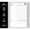 Fitness Log Book Plastic Cover Peach - Undated Workout Diary