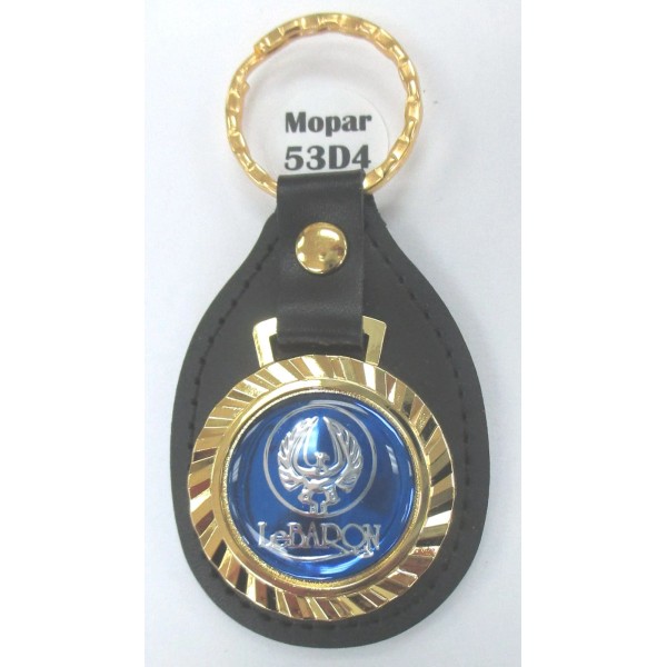 KRS Blue Chrysler LeBARON 53D4 Royal Black Leather/Gold Tone Key