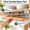 Stainless Steel Under-Cabinet Organizer for Kitchen Storage – Hanging Rack