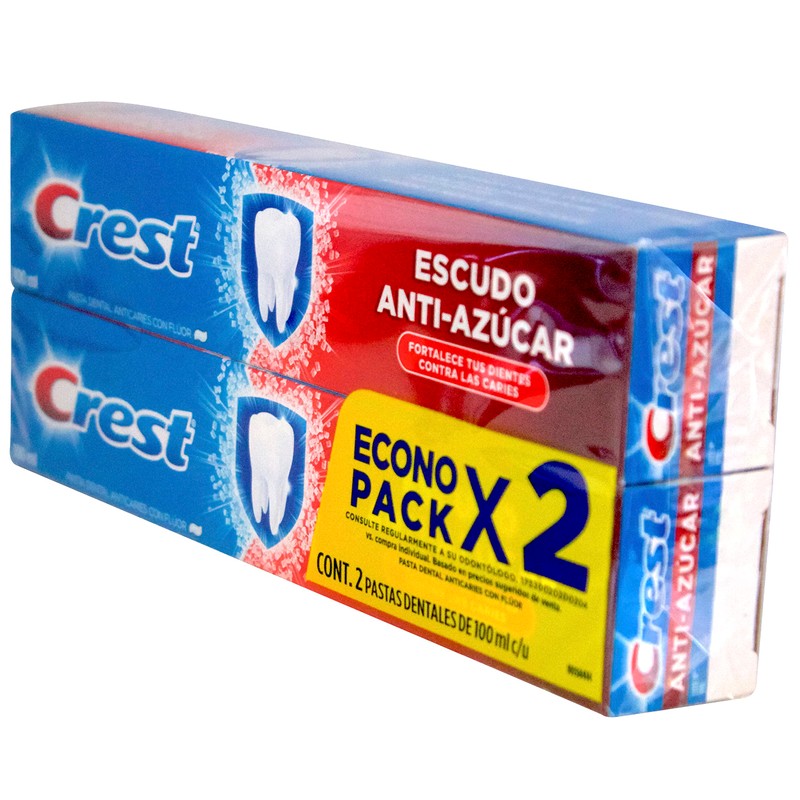 2x Crest Anti Azucar 100 ml Spanish