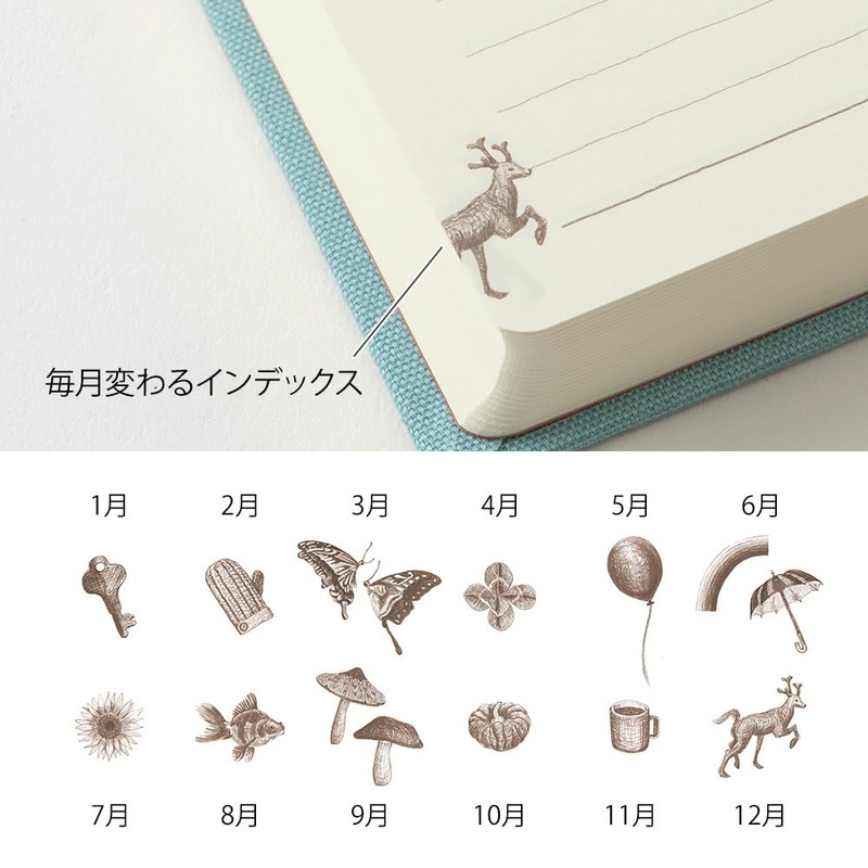 Midori Phil design Three Years Diary/Design Phil Green Diary 3