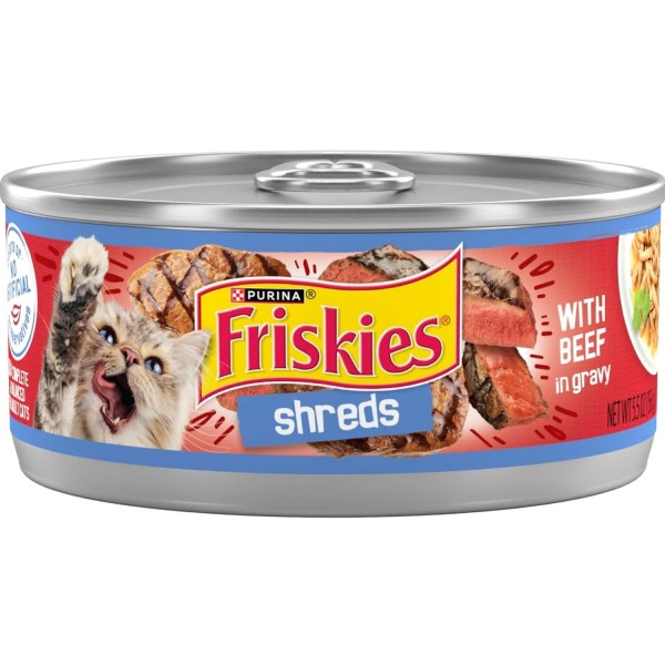 Unbranded Nutritious Purina Beef Shreds in Gravy - 5.5 oz