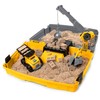 Kinetic Sand, Construction Site Folding Sandbox with 2lbs Play Sand