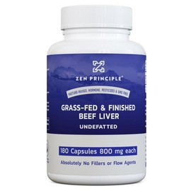 Zen Principle Ultra-Pure Desiccated Beef Liver Healthcare Vitamin - Specification: Beef Liver Capsules 2-Bottles (360 Capsules)