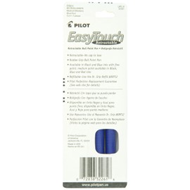 PILOT EasyTouch Retractable Ball Point Pens, Medium Point, Blue Ink, 2-Pack (32261)