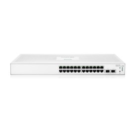 HPE Networking Instant On Switch Series 1830 24-Port Gb Smart-Managed Layer 2 Ethernet Switch | 24x 1G | 2X SFP | Fan-Less | US Cord (JL812A#ABA)