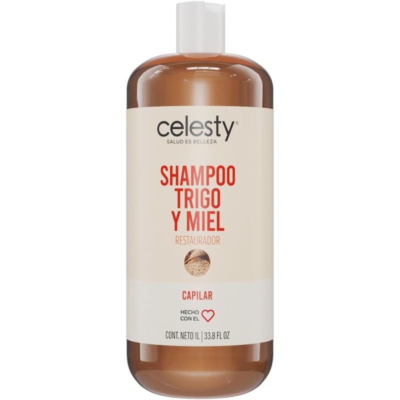 CELESTY Shampoo sin Sulfatos y Parabenos - Shampoo De Trigo