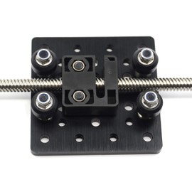 Befenybay 2PCS Anti-play Nut 8mm Diameter Lead Screw Nut, Lead Screw Moves 2mm in One Turn for CNC and 3D Printers (2mm Distance 2mm Cable)