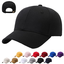 CWENDANER Fire Baseball Cap for Men and Women, Adjustable, Unisex Cap, Adjustable, Pure Colour, Baseboard Baseball Cap, black, 56 - 60