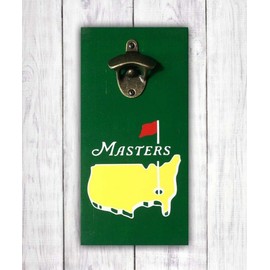 Masters Golf Beer Bottle Opener | Wall Mounted Opener | Masters Bar Sign | Masters Golf Fan Gift | Man Cave Sign -by LEADING EDGE DESIGNS