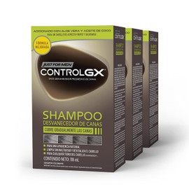 Just for Men Control Gx Shampoo Desvanecedor Progresivo De Canas, Paquete de 3, 118ml