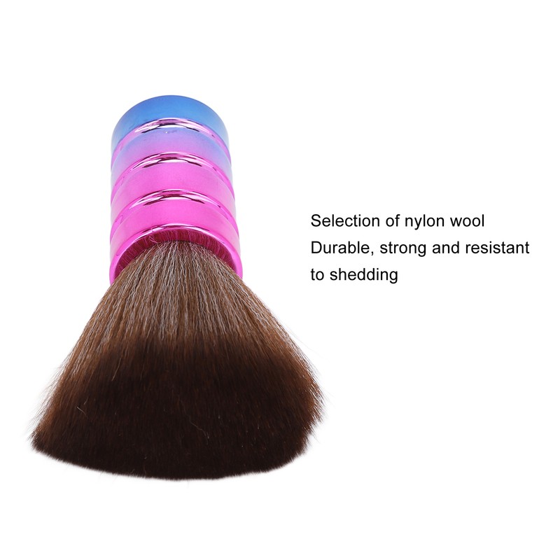 Neck Duster Brush Soft Nylon Bristles Electroplate Ergonomic Barber Hair