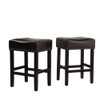 Christopher Knight Home Lisette Backless Leather Counter Stools, 2-Pcs Set,