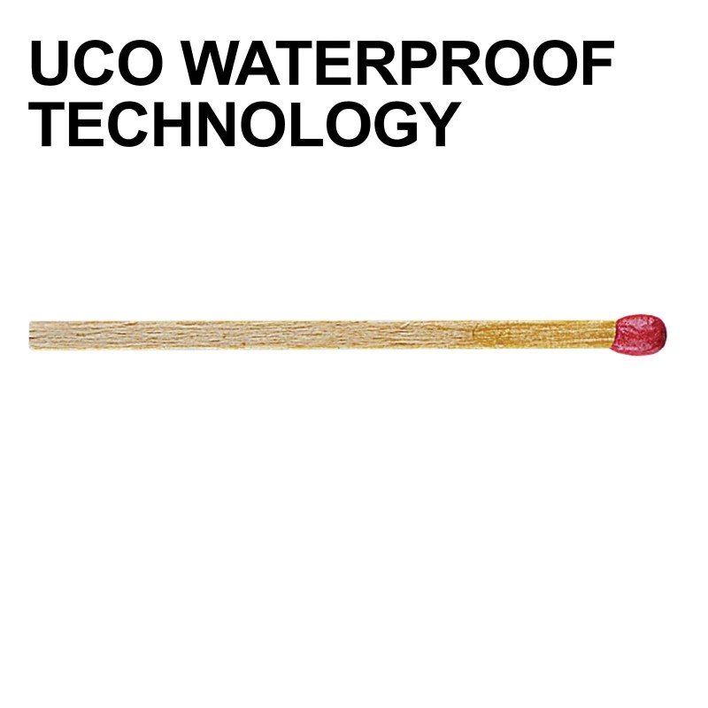 UCO 8-Pack Waterproof Matches for Outdoor, Camping, Hiking, Hurricane and