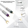 Tertullus Phono Cable with Earthing 1 m Silver-Plated Shielding Tone