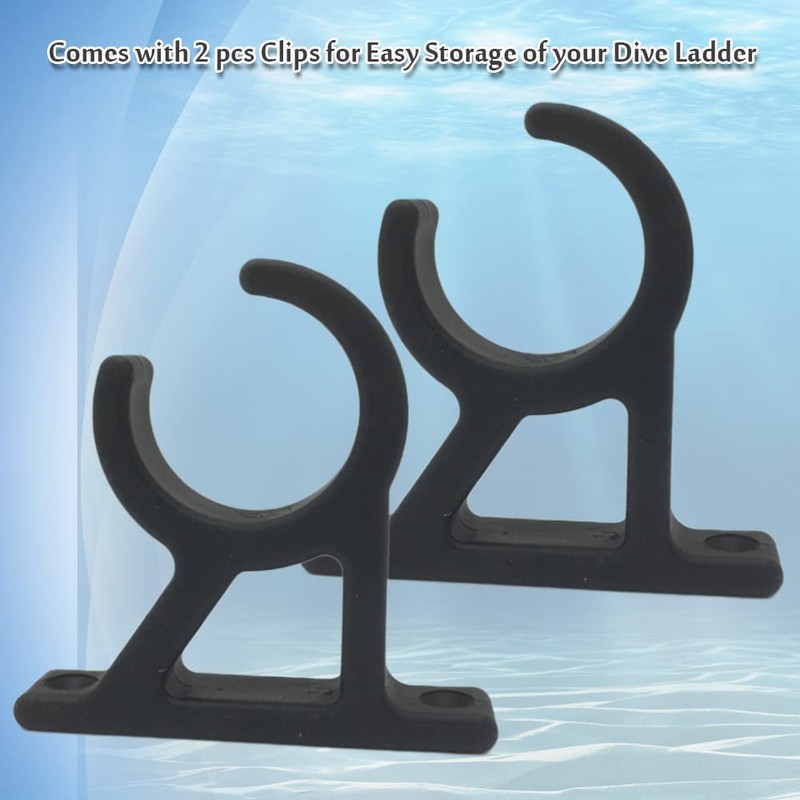 Marine Dive Ladder Storage Clip Bracket - Hook Spring Clamp
