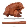 Hsthe Sea Mini Wooden Croaking Frog, Fair Trade Percussion Instrument,