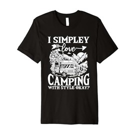 Glamping Lover Mountains Nature Lover Camping Glamper Premium T-Shirt