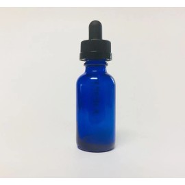 Willow Tree Essentials 1oz Calibrated Child Resistant Glass Droppers, Blue Boston R. Glass Bottles 1ct