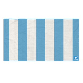 Sprints Mini Gym Towel with Carabeaner Clip | Quick Drying, Sweat Wicking, Absorbent Towel for Hand & Body | Pickleball, Racquetball, Running, Golf, Cycling (St. Tropez Jet Set)