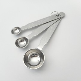 エムテートリマツ 18-8 極厚計量スプーン3本組 0923801 シルバー