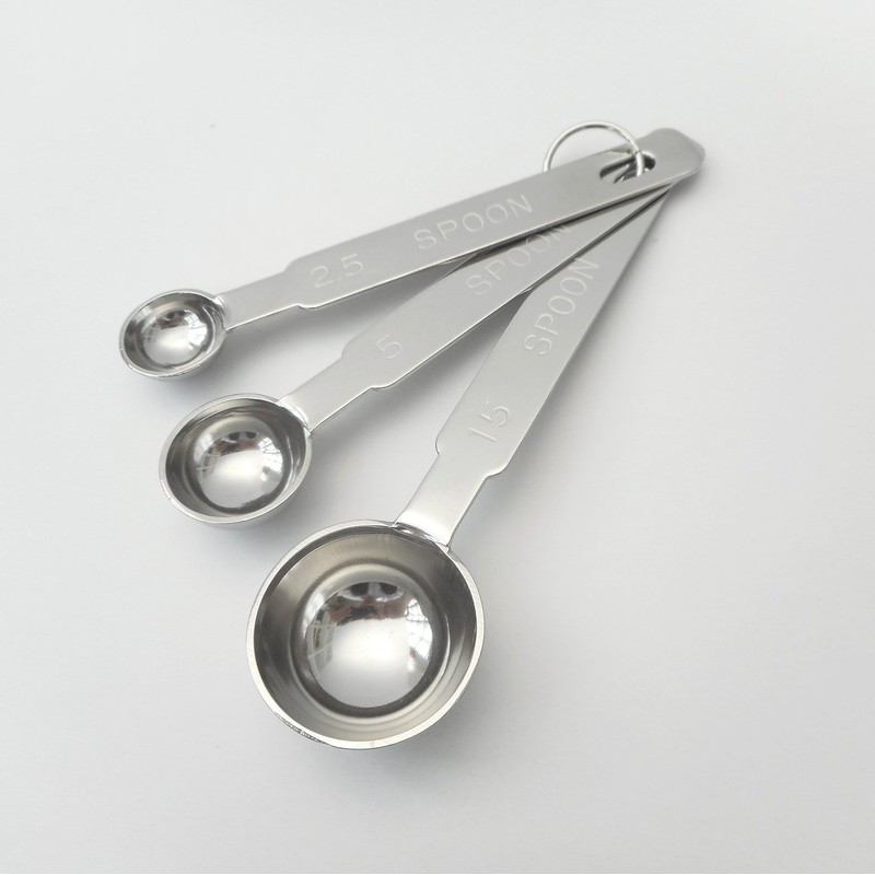 エムテートリマツ 18-8 極厚計量スプーン3本組 0923801 シルバー