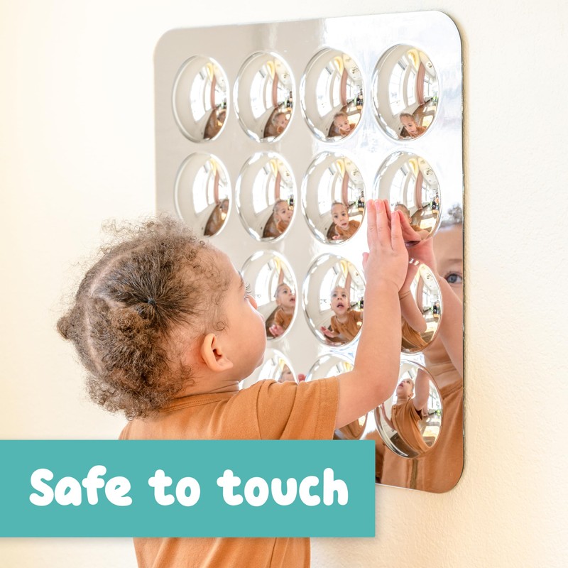 SPARK & WOW Sensory Wall Toddler Mirror | Large |