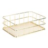Atyhao Golden Iron Storage Basket Organizer Bin Baskets for HomeKitchen