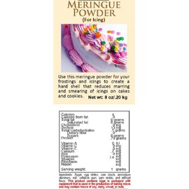 Meringue Powder for Frosting and Whipped Cream (8 ounce package--about 2 cups)