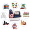 Mangata Small Canvas Storage Box, Fabric Storage Basket with Handles