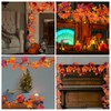 Brillarlights Thanksgiving Decorations for Home Lighted Garland with Lights, 11FT