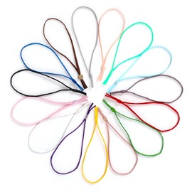 Hollosport Stretchy Puppy Collars for Litter, 300Pcs Assorted Adjustable Identification Loops for Newborn Puppies and Kittens, Bulk Multi Colored Straps for Whelping, 6 Inches - 15 Colors