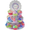 Wilton Metallic Shiny Light-Up Cupcake Stand w/Stickers & Battery Included!