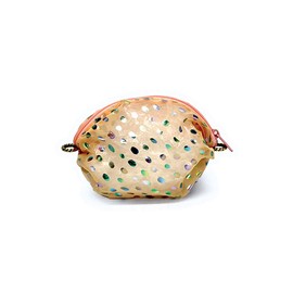 Crystal Pouch, Polka Dot, Made in Japan, orange