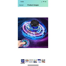 Flying Spinner Mini UFO Drone, Ifly Spinner Fly UFO Flying Fidget Spinner, Magic