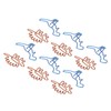 100Pcs Paper Clips Unique Dinosaur Shape Lightweight Portable Electroplating Process