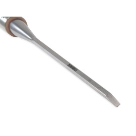 Narex Richter Extra Bevel Edge Chisel with Cryogenic Treated Cr-V Steel Hardened to HRc 62 Ergonomic Ash Handles Stainless Steel Ferrule (1/8 inch)