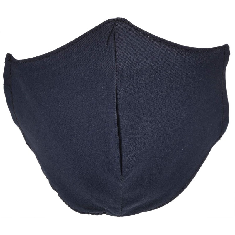 styleBREAKER Unisex Cotton Fabric Mask, Plain, Double Layer, Reusable, Washable,