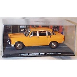 universal hobbies JAMES B0ND 007 L’IVE & LE’T DIE yellow checker marathon Taxi film scene car 1:43 scale diecast model