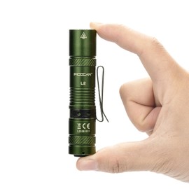 PIOOCAN Rechargeable Flashlights 1200 Lumens EDC Flashlight, AA Pocket Flashlight High Lumens with Clip, Super Bright Small Flashlights, 4 Modes Flash Light for Camping, Home, and Emergencies (Green)