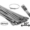 Electriduct 304 Stainless Steel Cable Ties 30 Inch 200 Lbs