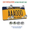 BGGTMO License Plate Screws Anti Theft -1/4 M6 Security License