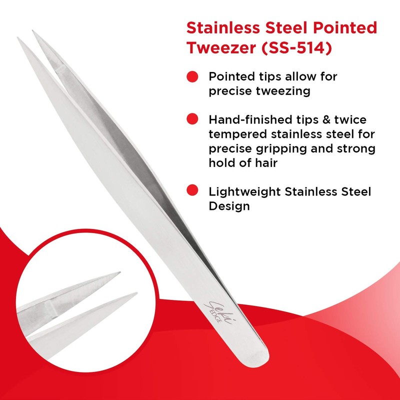 Seki Edge Stainless Steel Pointed Tweezer (Tweezers)