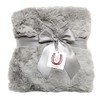 Max Daniel Luxe Grey Bunny Baby Blanket - Double-Sided -