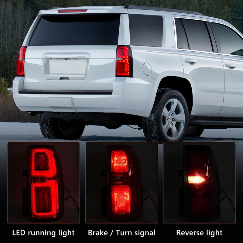 Huray Right Tail Light Fit for Chevy Tahoe/Suburban 3500 HD