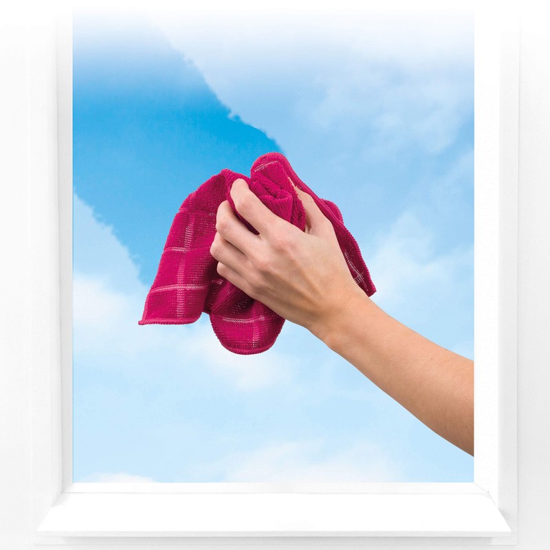 Kleeneze KL062659CDUEU 4 Pack Microfibre Cleaning Dusting Cloths, Super Absorbent