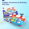 Baby Musical Toys, 3 in 1 Piano Keyboard Xylophone Drum