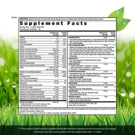 Irwin Naturals Men's Living Green Liquid-Gel Multi - 70 Essential Nutrients, Full-Spectrum Vitamins, Wholefood Blend - Targeted Adrenal & Brain Support - 120 Liquid Softgels