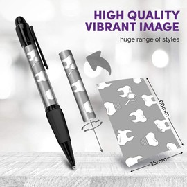 Beautiful and comfortable Set of 2 Matching Pens BW - Dental Hygiene Teeth Dentist Mens #41183