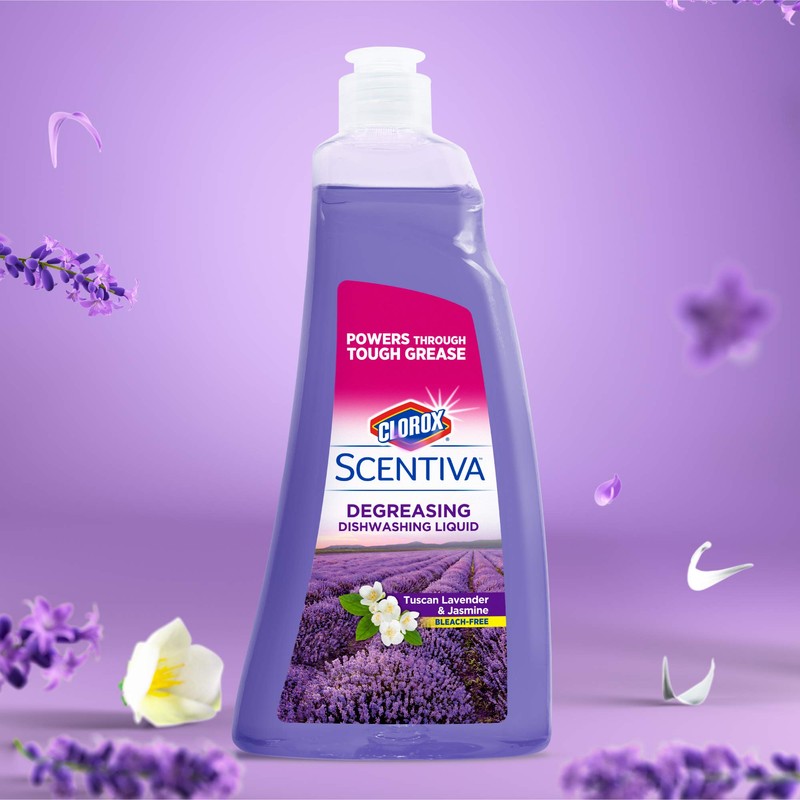 Clorox Scentiva Liquid Dish Soap, Tuscan Lavender & Jasmine Scent